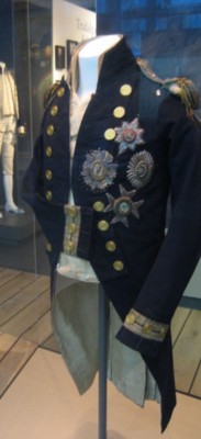 Nelsons's Trafalgar jacket and waistcoat, National Maritime Museum