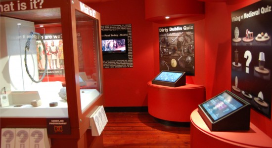 Interactive displays in 'The Past Today', Dublinia